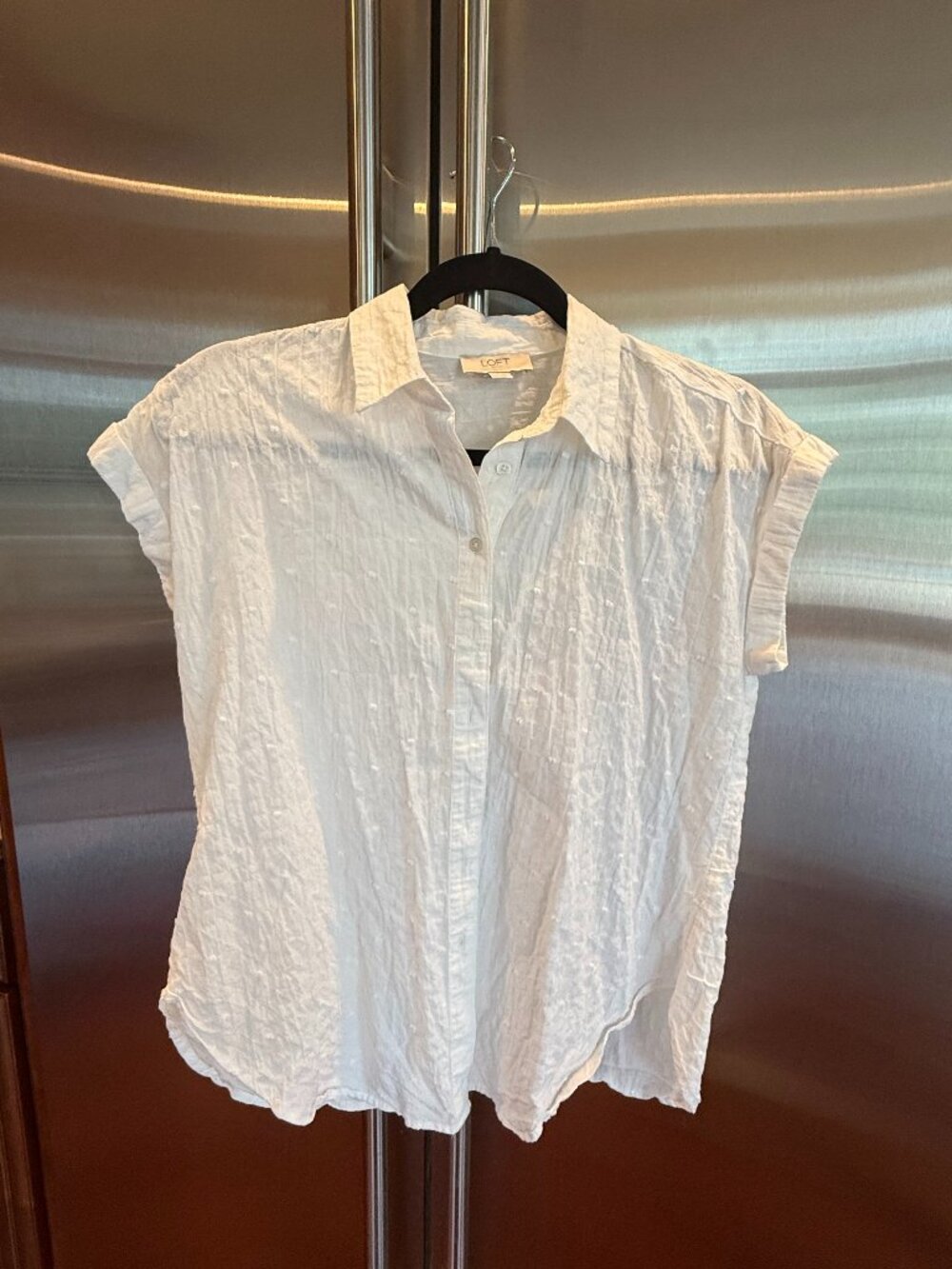LOFT TOP, BLOUSE, WHITE, SIZE XSP